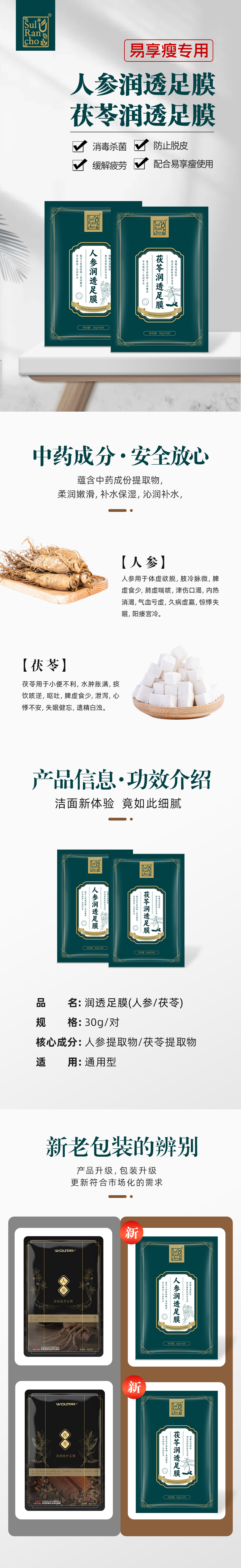 易享瘦专属脚膜10双盒详情